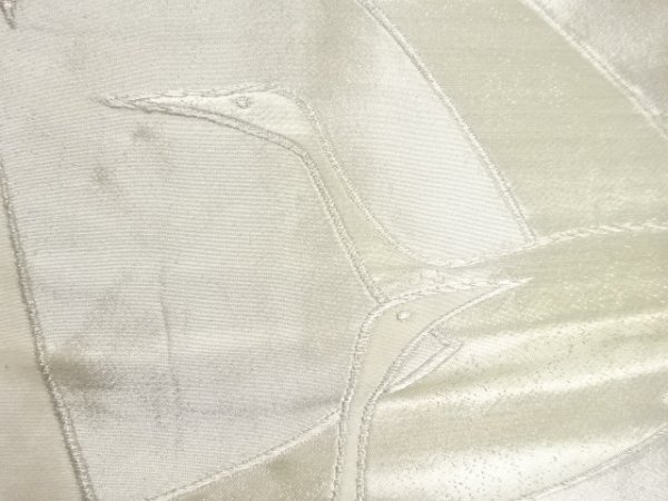 ys6970869; 宗sou 群鶴模様織り出し袋帯（材料）【アンティーク】【着】_画像5