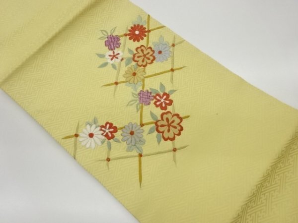 ys6981285; 宗sou 花々模様刺繍名古屋帯【着】_画像1