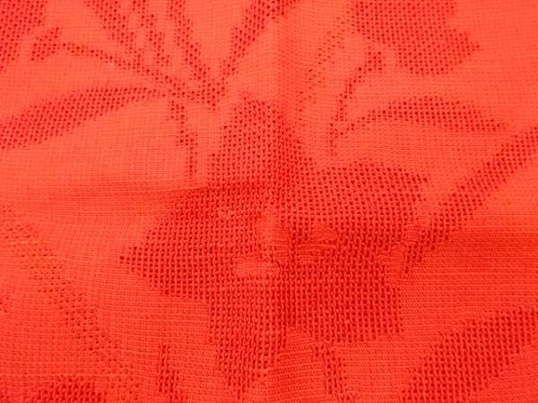 089190# 【1円～】桔梗模様織出し夏用名古屋帯の画像4