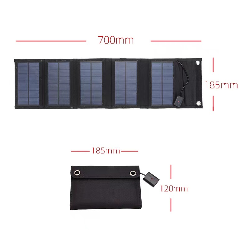 (A) ソーラーパネル ソーラーチャージャー 太陽充電 充電器 USB スリム ポータブル スマホ 携帯ゲーム機 アウトドア キャンプ 地震 災害時_画像9