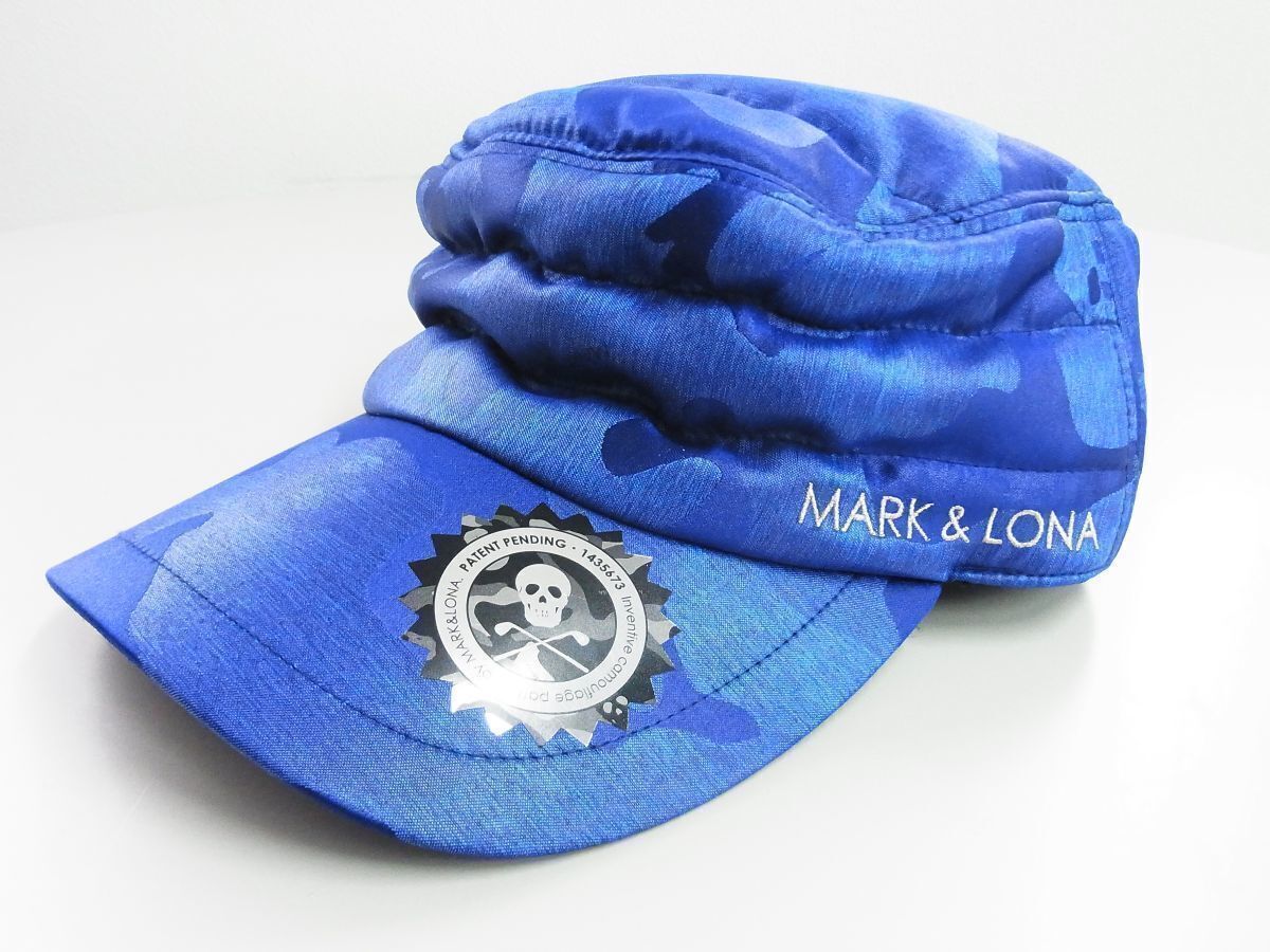 正規品★MARK&LONA マーク&ロナ★Signature Camo Quilt Cap カモフラージュ柄ワークキャップ【ML-17W-YP27】ブルー青【本物保証】★1点物_画像1