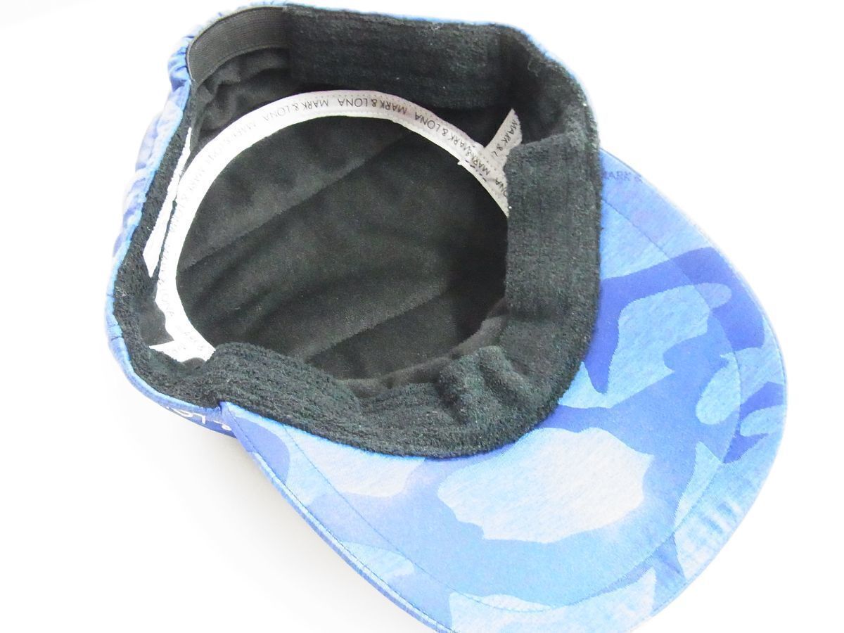 正規品★MARK&LONA マーク&ロナ★Signature Camo Quilt Cap カモフラージュ柄ワークキャップ【ML-17W-YP27】ブルー青【本物保証】★1点物_画像6