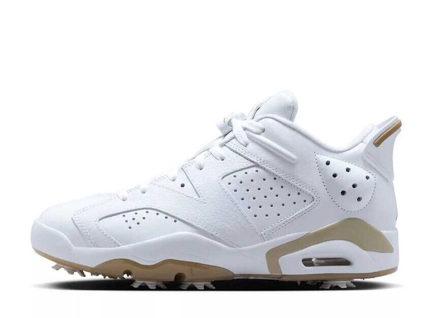 正規★NIKE ナイキ★Air Jordan 6 Low Golf★ジョーダン レトロ6G★ゴルフシューズ★US8.5 26.5cm【DV1376-100】ホワイト白【本物保証】_画像2