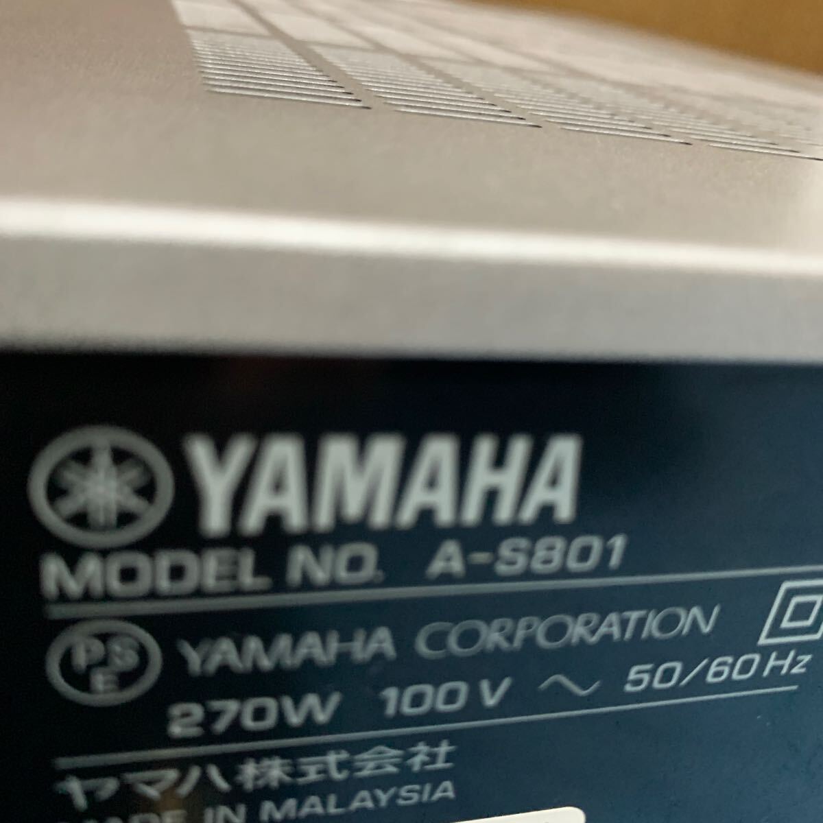 ヤマハ プリメインアンプ A-S801 シルバー 通電確認済 ジャンクの画像10
