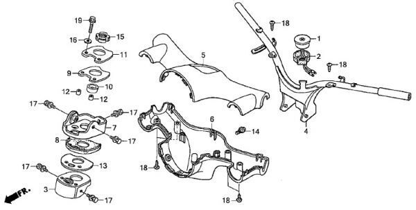 AA01 リトルカブ FI 純正 L サイドカバー NH1 マーク無 新品 ホンダ Little cub ブラック 黒 スーパーカブ 左 C50 C70 C90 HA02 .6.gcn.eの画像3