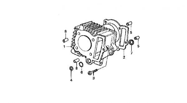 C90 6v クラッチOHセット 6点 スーパーカブ90 12v C70 純正 クラッチディスク HA02 デラックス DX カスタム CM CUB キックシール .178_HA02　E-5　シリンダー