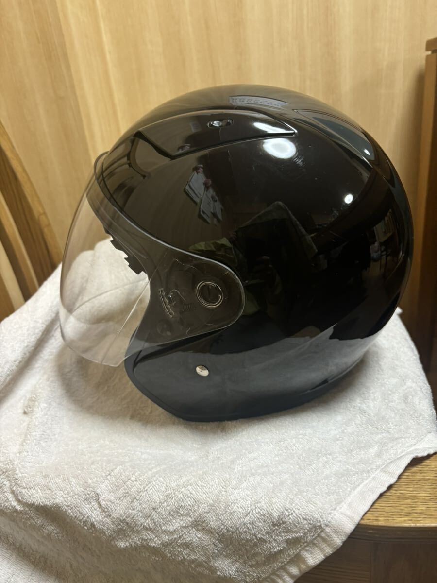 YBS ジェットヘルメット 自動二輪車用 ブラックの画像4