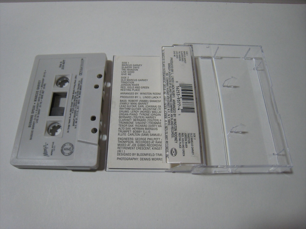 [ cassette tape ] BURNING SPEAR / MARCUS GARVEY US version bar person g*spi armor - rental *ga-vei