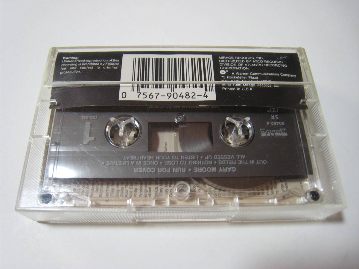【カセットテープ】 GARY MOORE / RUN FOR COVER US版 ゲイリー・ムーア ラン・フォー・カヴァー OUT IN THE FIELDS 収録 PHIL LYNOTT_画像2