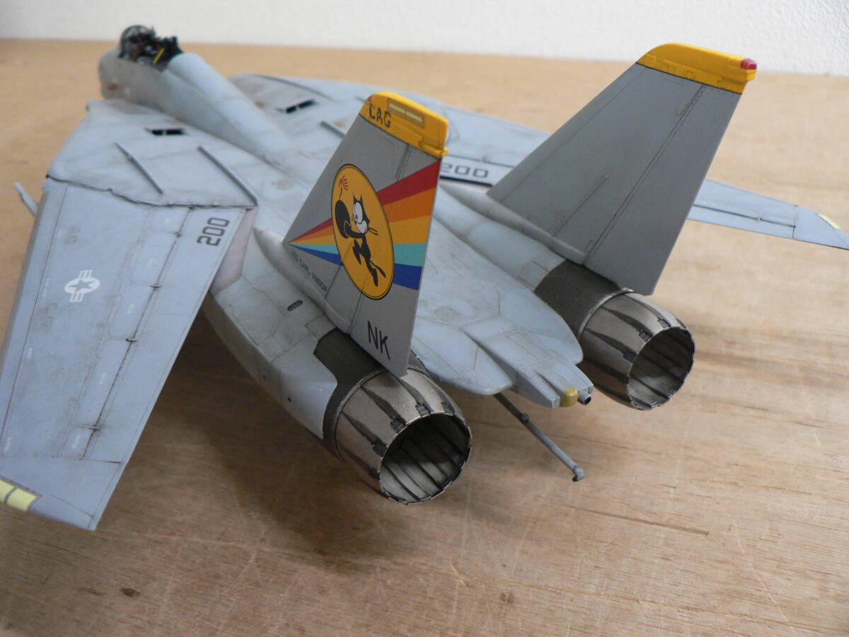 BBP310 完成品 中古 組立済 プラモデル 3機まとめて / F-4 EJ ファントム 1:48 / F-14D トムキャット 1:48 / Fairey Swordfish 1:72の画像10