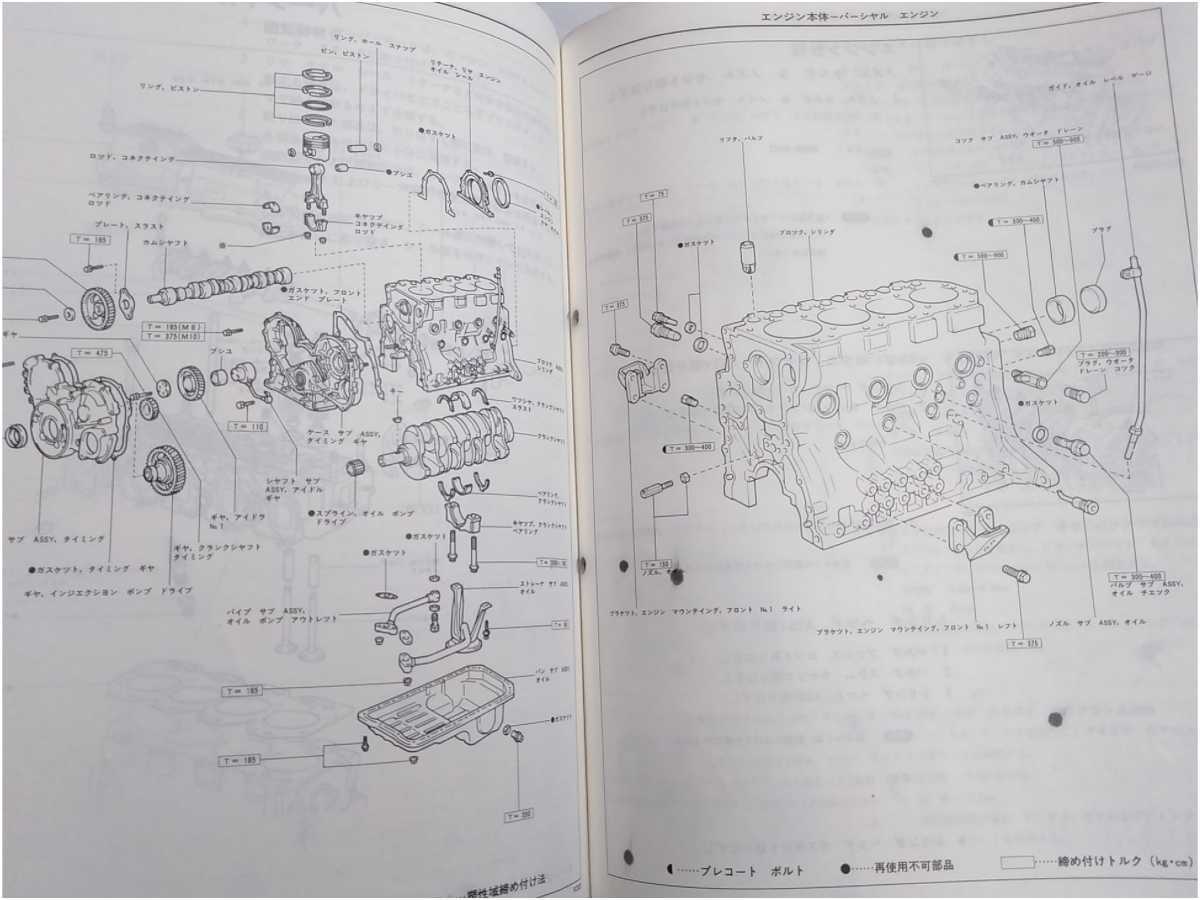 トヨタ B 3B エンジン 修理書 ランドクルーザー 40 60 ダイナ トヨタ B 3B エンジン 修理書 ランドクルーザー 40 60 ダイナ