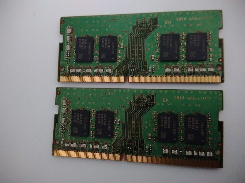 再_揃い 【 数量4 】 合計16GB（8GB×2枚)のペア ／ DDR4-2400 PC4-19200 Samsung で、揃い ／送料無料 ▼管16p4_b▼の画像4