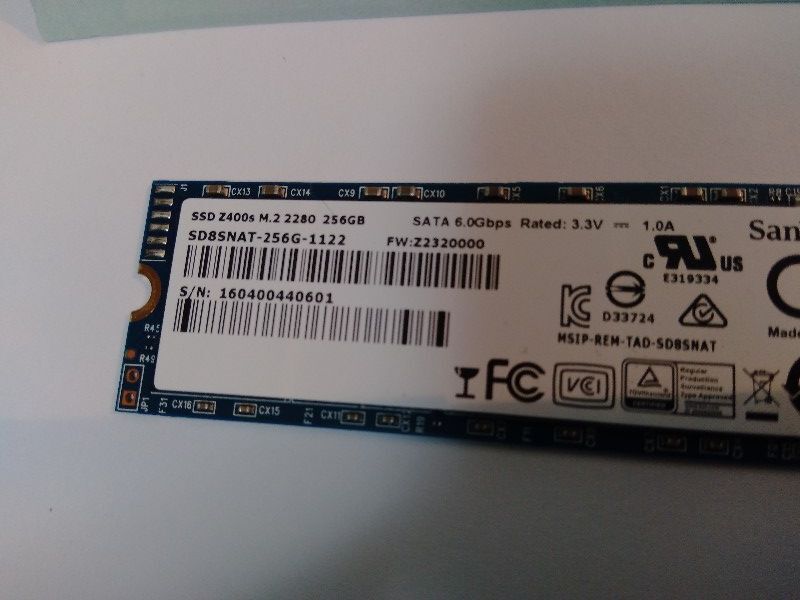 ■ SSD M.2 ■ 256GB （215時間）　正常判定　SanDisk　送料無料