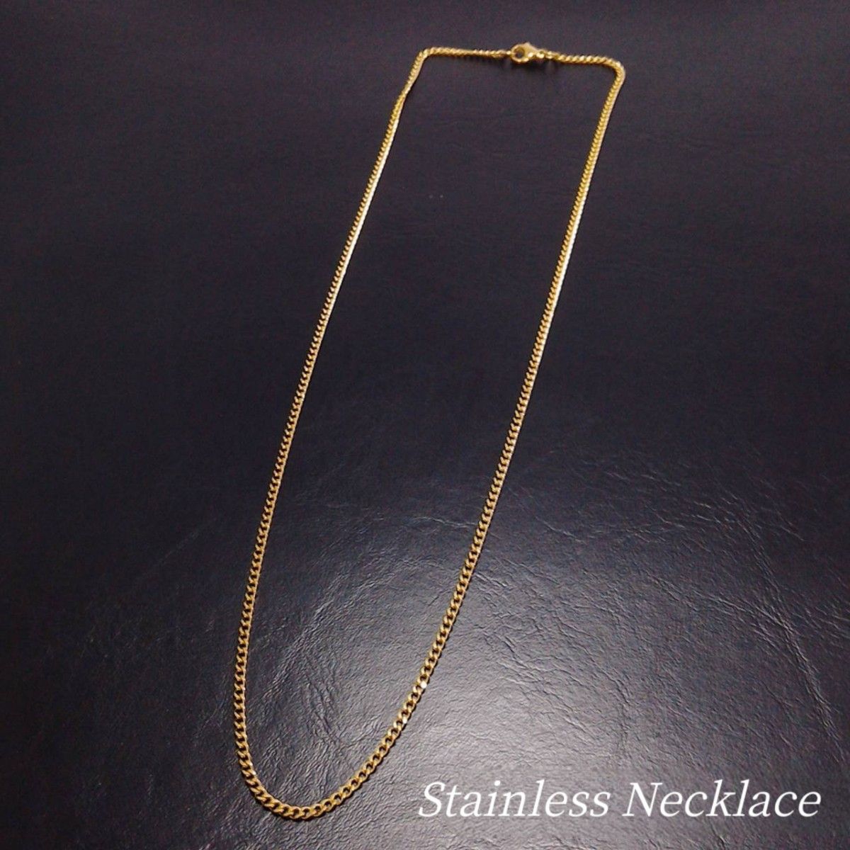 《ステンレス》　2mm 喜平チェーン ネックレス　ゴールド