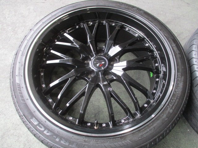 ぱっと見た感じ綺麗! 深リム ホットスタッフ プレシャス HM-3 ホイール タイヤ 4本 20インチ 245/40R20 30系 アルファード ヴェルファイアの画像5