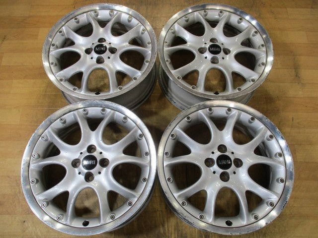 BMW MINI ミニ 純正 アルミホイール 4本 4H-100 17インチ 7J+48 検索用 ( クーパーS R50 R53 R55 R56 R57 JCW ジョンクーパーワークス )の画像1