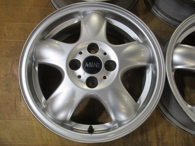 BMW MINI ミニ 純正 アルミホイール 4本 4H-100 15インチ 5.5J+45 検索用 ( R50 R51 R53 R54 R55 R56 R57 R58 ミニクーパー ミニワン )の画像3