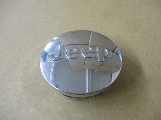 クライスラー Jeep ジープ 純正 アルミホイール用 メッキ センターキャップ 中古４個/４枚_画像3