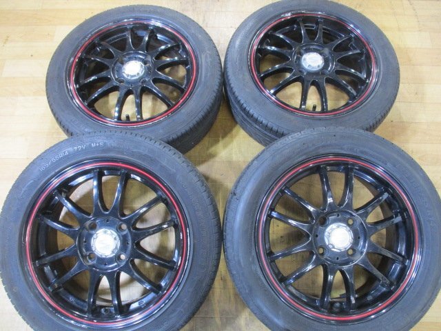 溝十分有り! 軽四 S-HOLD ホイール タイヤ 4本 14インチ 165/55R14 2022年/2021年 アルトワークス SSラパン ミラ プレオRS ワゴンR ムーヴ_画像1