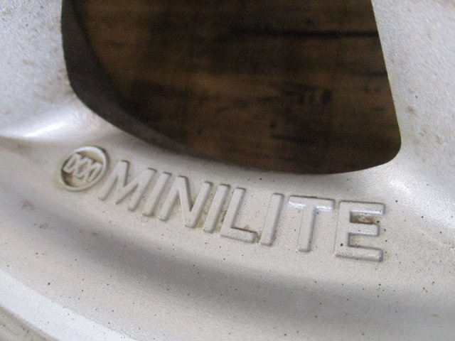 ダイハツ 純正 MINILITE ミニライト ミラジーノ L700S ホイール 4本 4H-100 14インチ ムーヴ ミラ ハイゼット タント ウェイク キャンバスの画像3