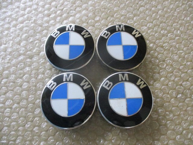 BMW 純正 センターキャップ 中古４個/４枚 1シリーズ 3シリーズ 5シリーズ 6シリーズ 7シリーズ Z4 X5 X3 X1 純正 ホイール 装着にどうぞ!の画像1