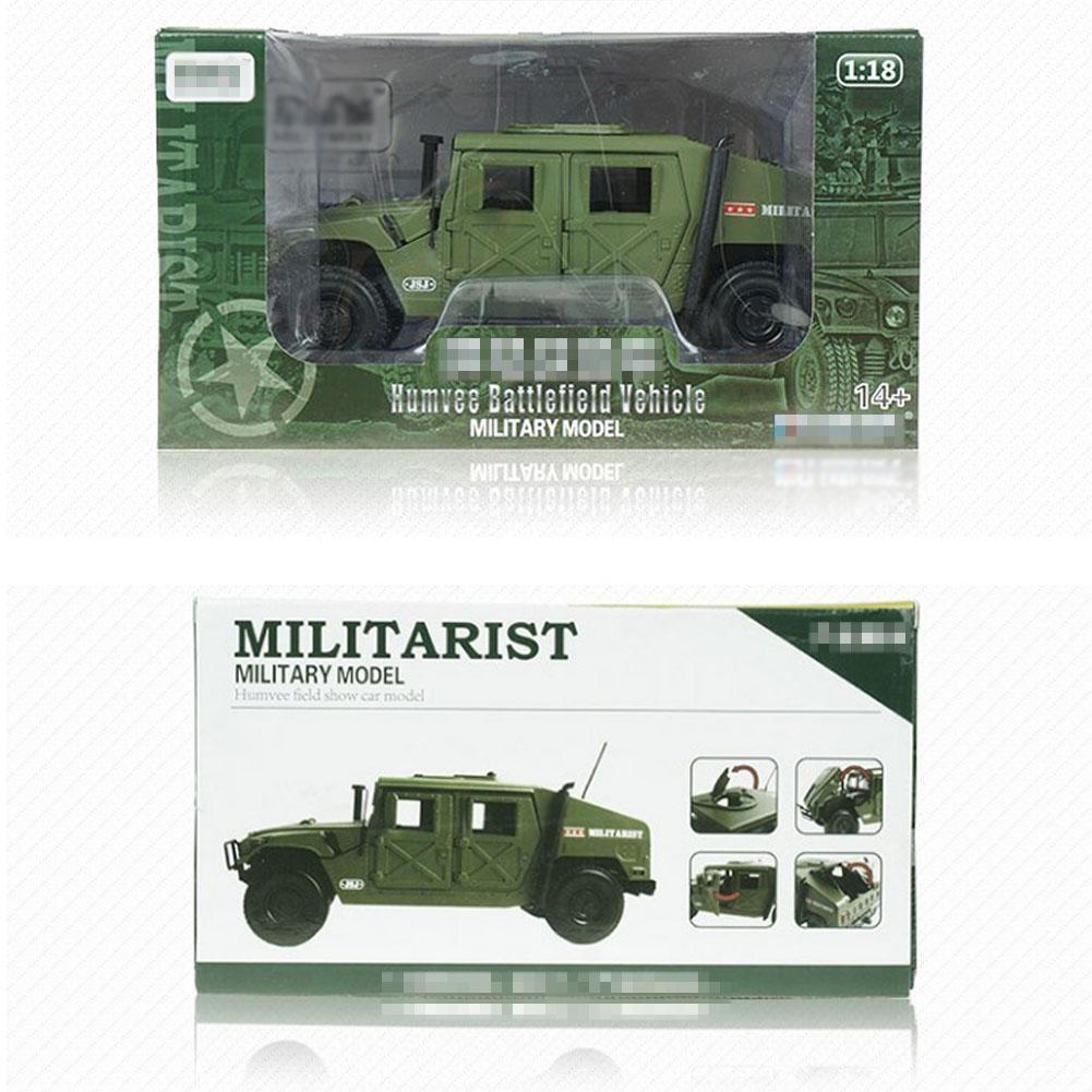 軍事ハンビー　移動車 戦術ジープ 　ハマータイプ 1/18スケール 高品質 合金製 モデルカー軍用車 子供プレゼントおもちゃYWQ1806_画像4