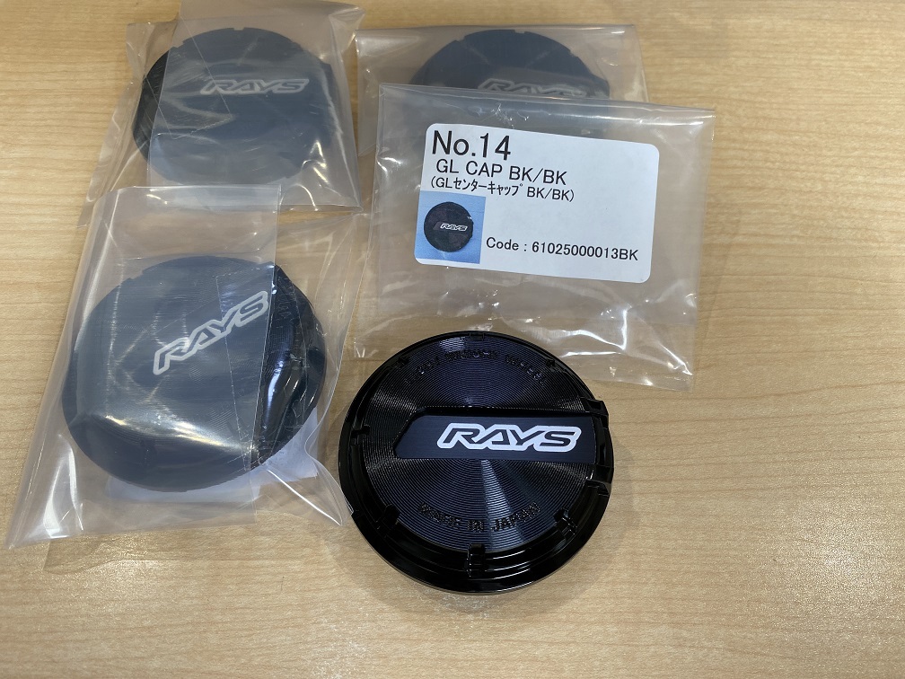 正規品 RAYS(レイズ) No14 センターキャップ 新品4枚セット Gram Lights BK/BKの画像4