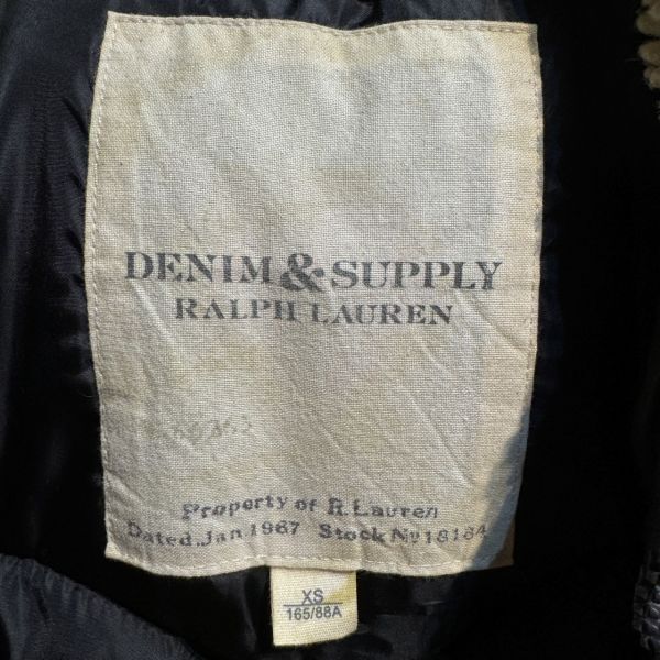 デニムアンドサプライ DENIM＆SUPPLY ラルフローレン ダウンベスト(XS)ネイビー_画像3