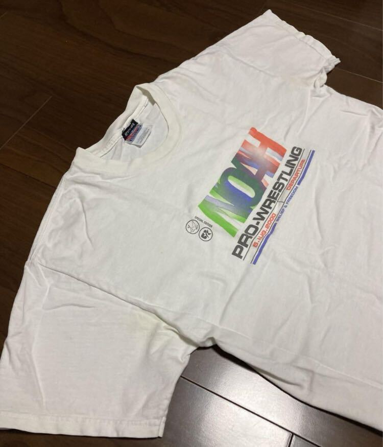 プロレスリングノア旗揚げ大会 限定Tシャツ Ｍ　リボルバー ヘインズ ビーフィー ビンテージ_画像5