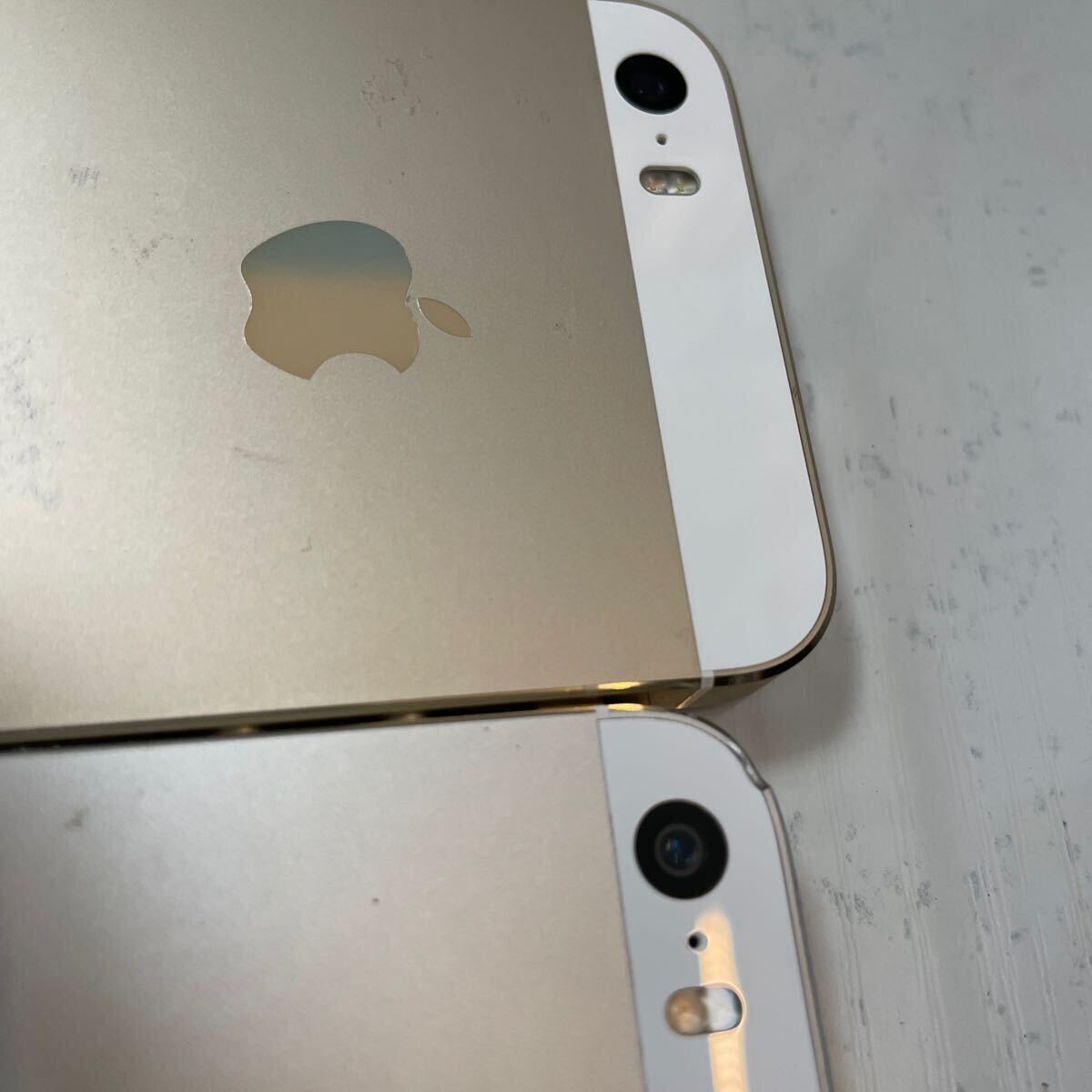 Apple（アップル ）iPhone5s ゴールド シルバー 2台セット アップル アイフォン ジャンク_画像7