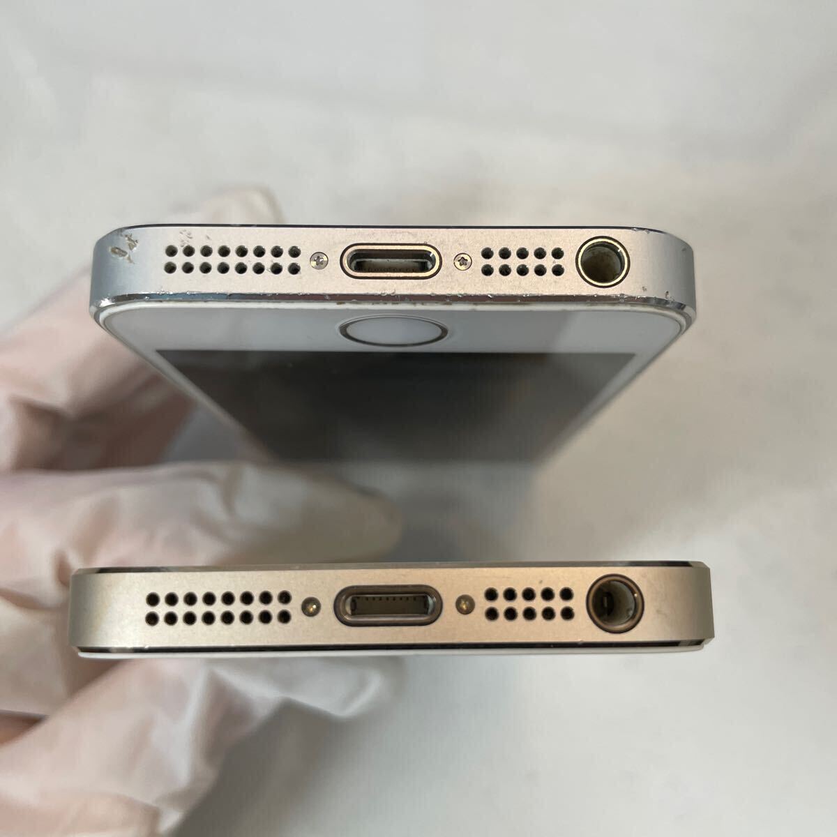 Apple（アップル ）iPhone5s ゴールド シルバー 2台セット アップル アイフォン ジャンク_画像6