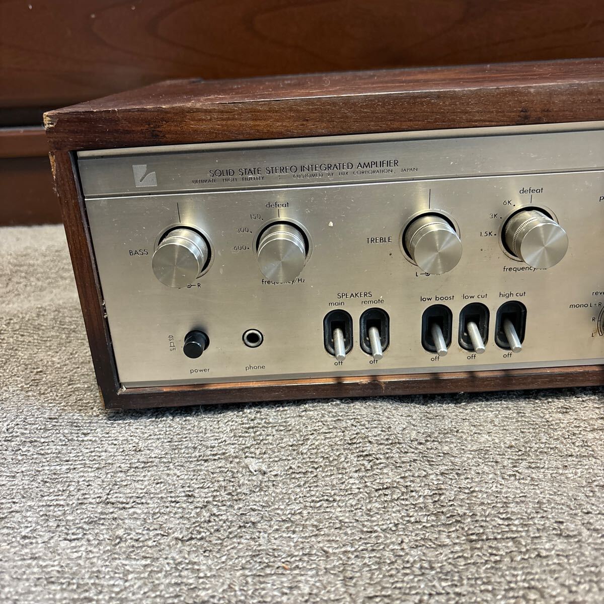 LUXMAN*L-507*SOLID STATE INTEGRATED AMPLIFIER* present condition Junk 