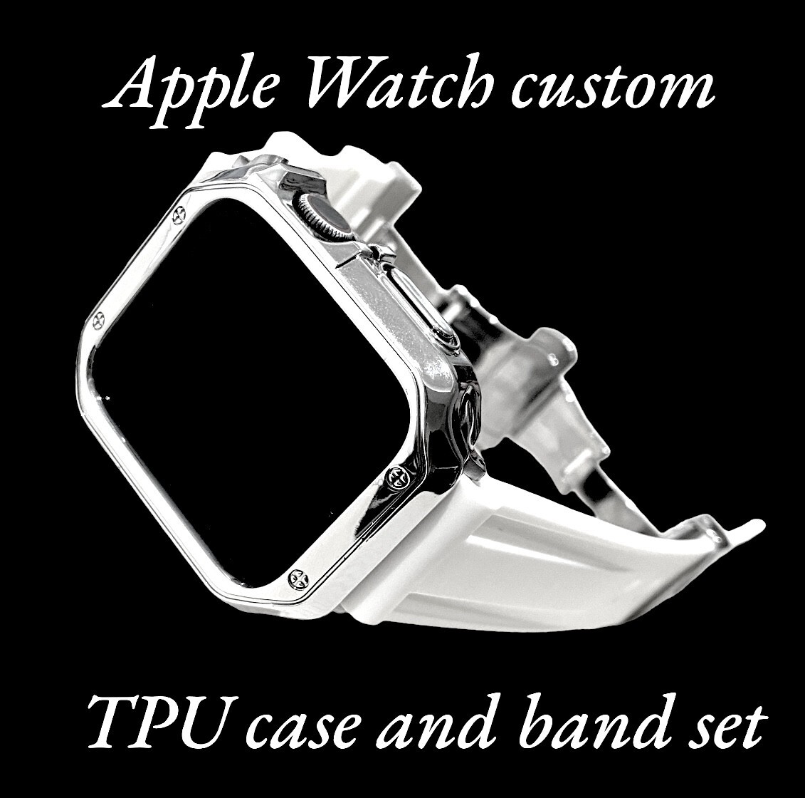アップル用バンド ラバーベルト Apple Watch カバー　ケース メンズ　レディース38 40 41 42 44 45 49 y_画像1