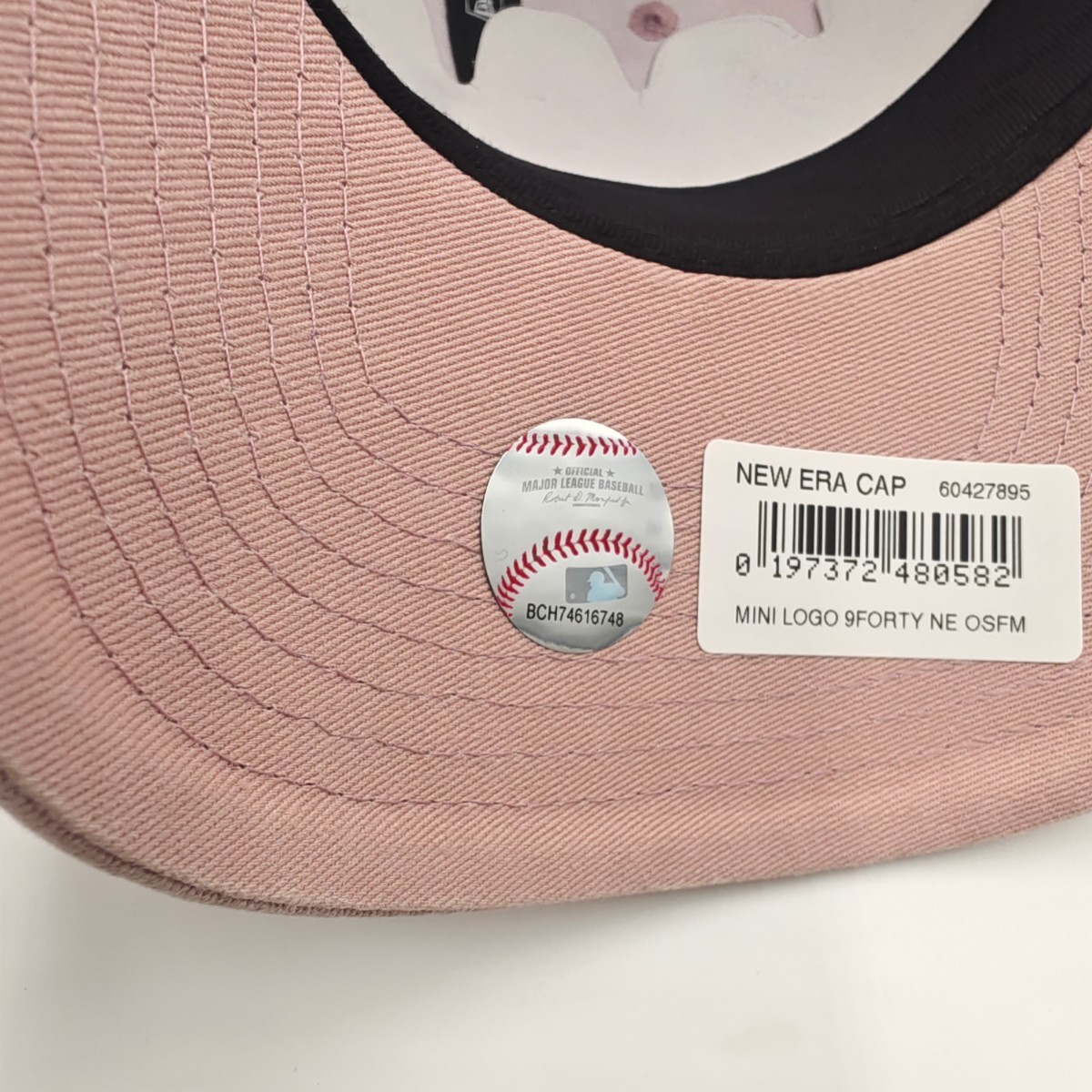 ニューエラ 9FORTY NY ミニロゴ キャップ 【ピンク】ライトピンク MLB メジャーリーグ NEW ERA 帽子 ヤンキース ユニセックス_画像6