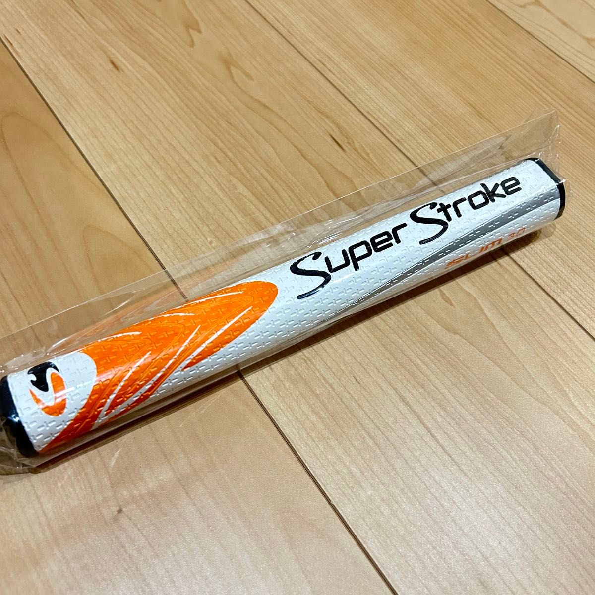 再入荷　人気　スーパーストローク SLIM 3.0 ゴルフパターグリップ　オレンジ×白