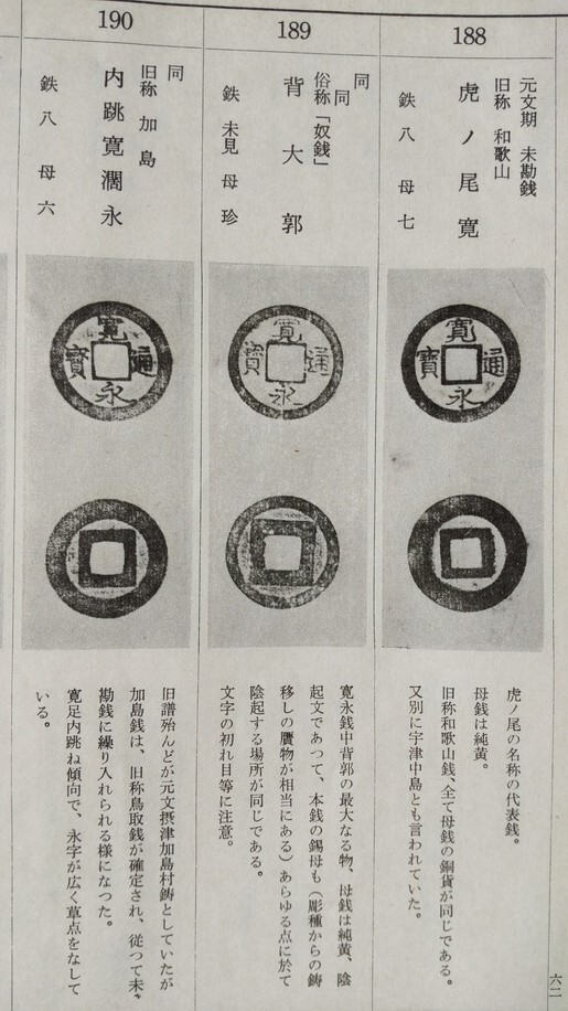 4121. ≪古銭本.銭譜≫ 万国貨幣研究会 【新寛永銭手引】 寛永通宝 和綴じ本 穴銭コイン拓本教科書細分類 の画像8