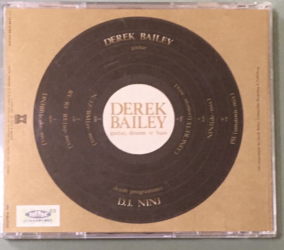 DEREK BAILEY / GUITAR, DRUMS ‘N’ BASS /CD_画像2