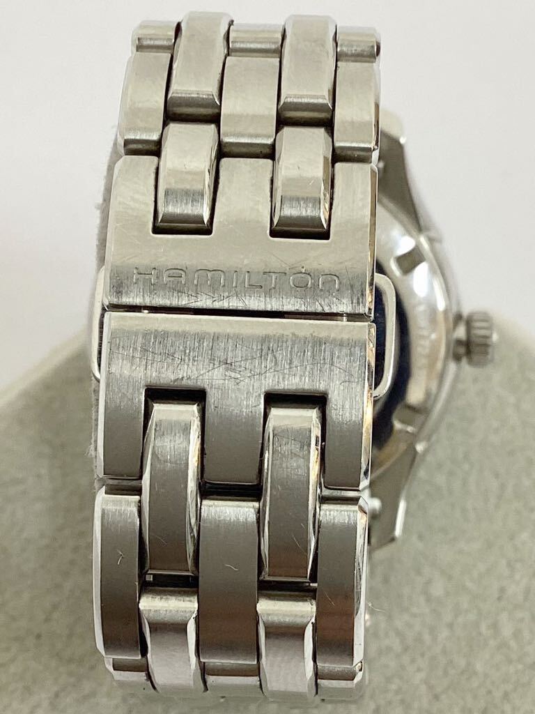 HAMILTON ハミルトン 腕時計 ジャズマスター 箱付 青文字盤 デイト表示 重量感 豪華 シルバーｘブルー 今年のラッキーカラー青＃18536の画像6