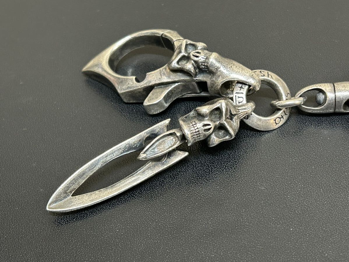 1円スタート！ SOUL FETISH ソウルフェティッシュ キーリング キーホルダー キーチェーン シルバー 925 silver925 シルバーアクセ スカルの画像2