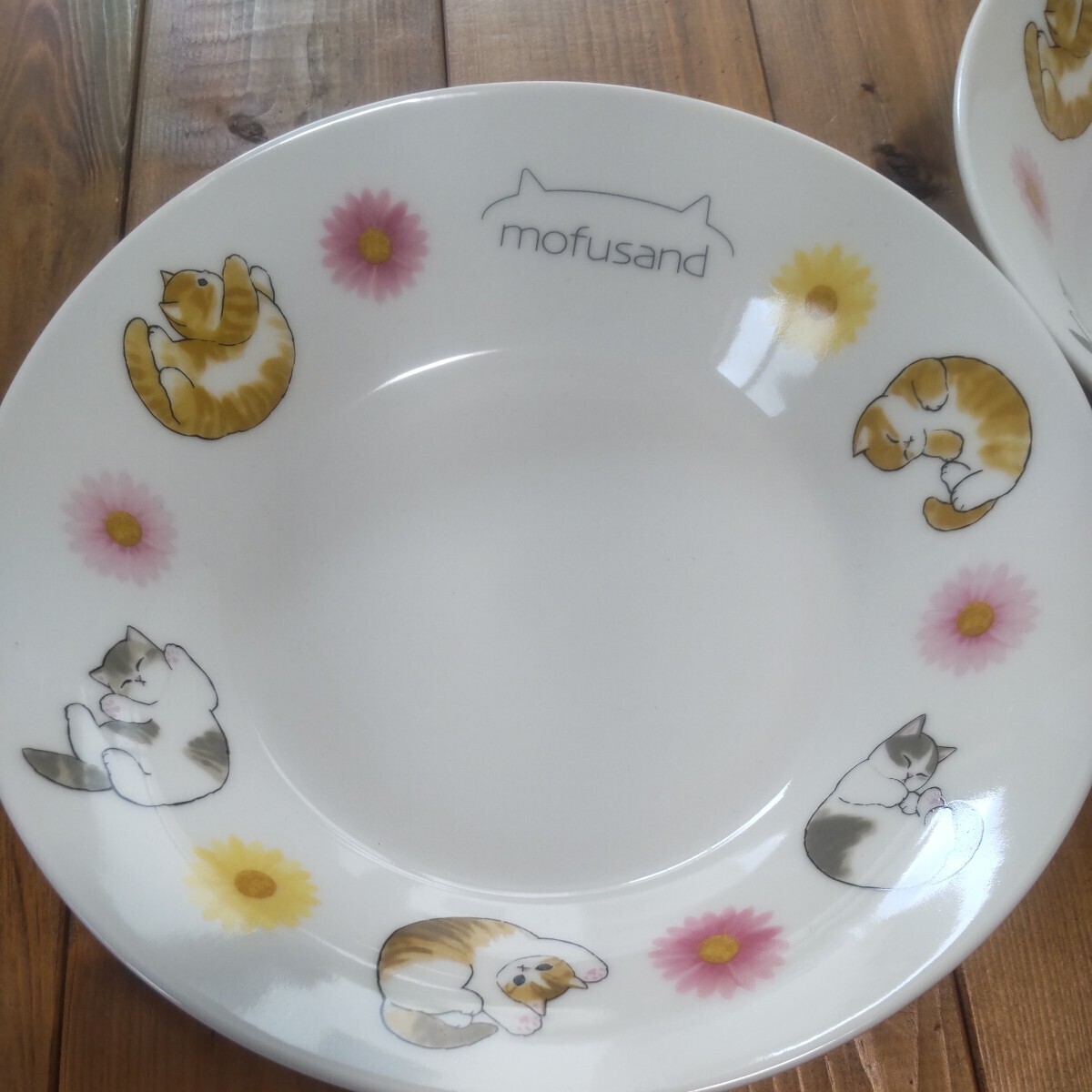 mofusand モフサンド● ラウンドディッシュ 【2枚セット 】 カレー皿 パスタ皿 プレート 猫 ネコの画像2