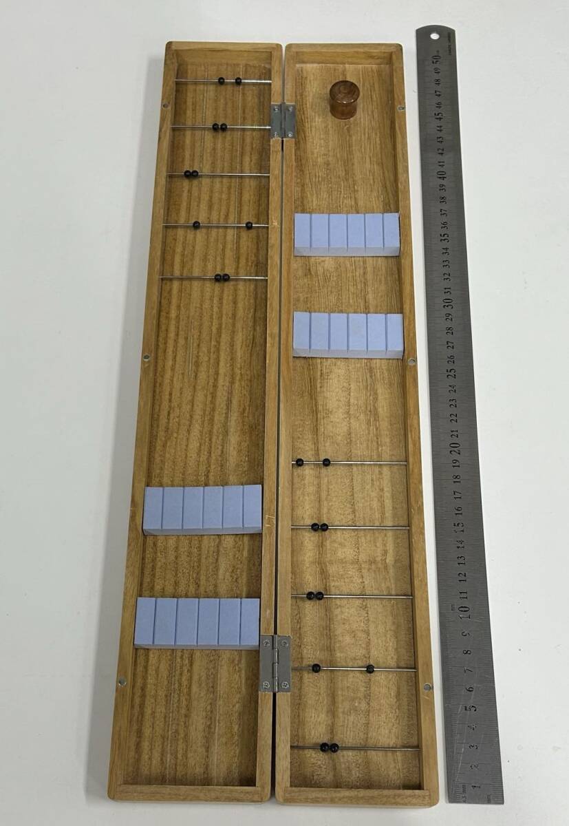 訳あり 木製 ハリス箱 全長約50cm 幅約8cm 約199ｇ HRS50cm_画像1