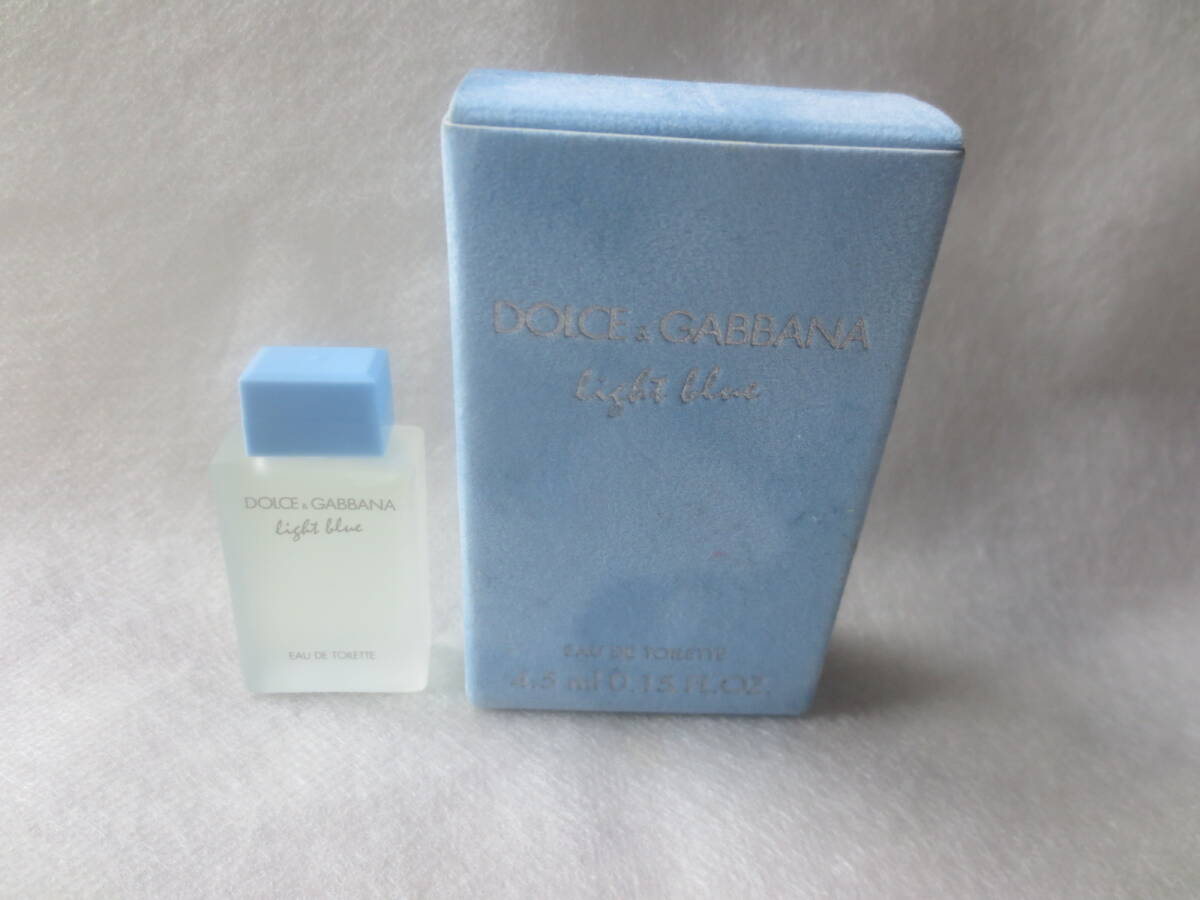 未使用品 DOLCE&GABBANA ドルチェ&ガッバーナ ライトブルー オードトワレ EDT4.5ml ミニ香水 ミニボトルの画像1