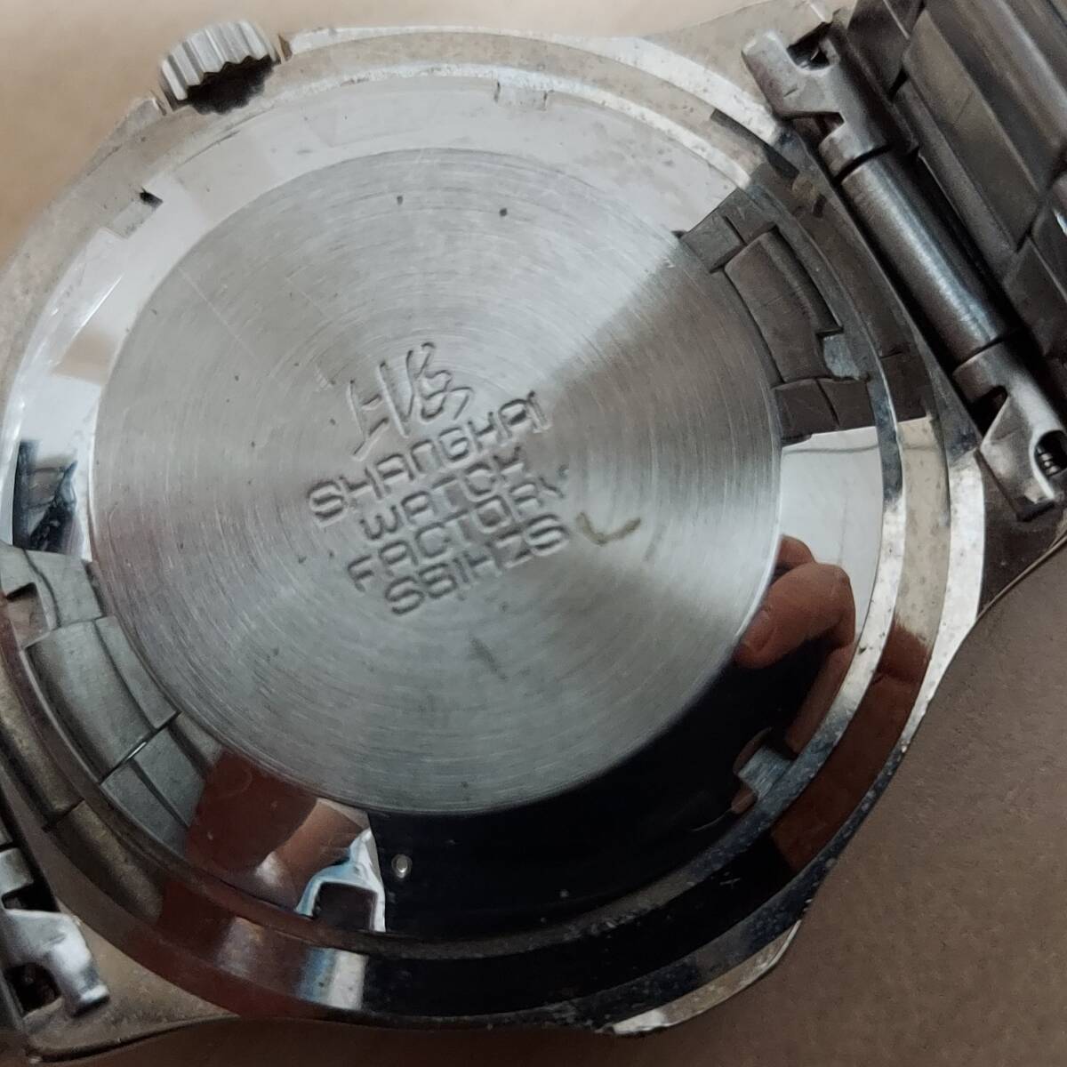 ビンテージ 上海 SHANGHAI 35石 メンズ 自動巻 現状品 中古品 腕時計 2点まとめ◆21683_画像9