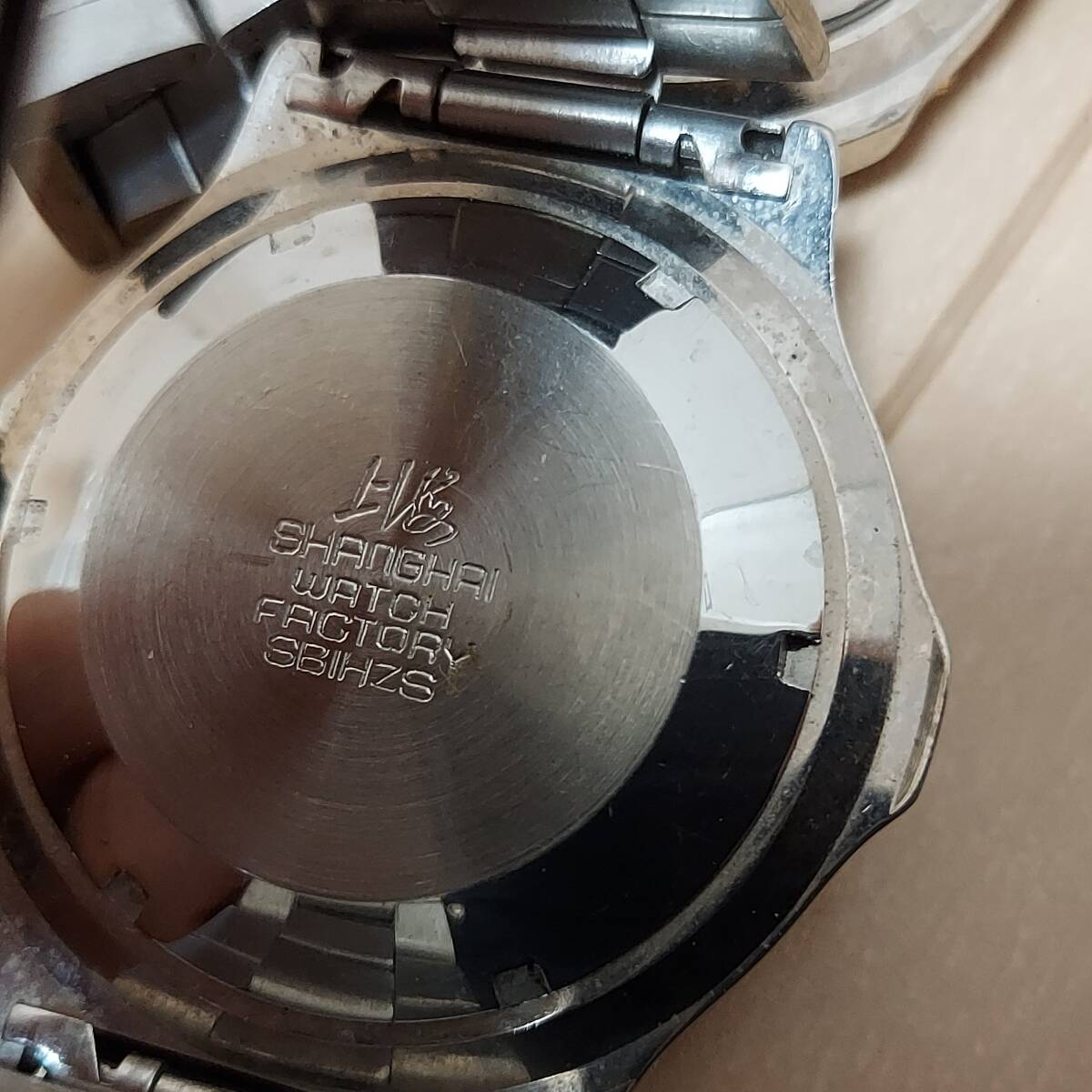 ビンテージ 上海 SHANGHAI 35石 メンズ 自動巻 現状品 中古品 腕時計 2点まとめ◆21683の画像8