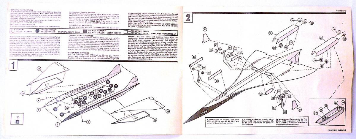 Airfix エアフィックス 絶版 1/144 BAC-SUD (BOAC) Concorde コンコルド プラモデル 未使用 未組立 超稀少_画像10