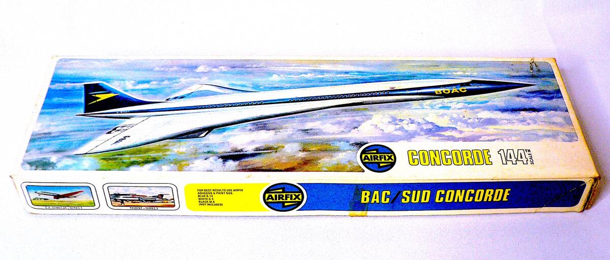 Airfix エアフィックス 絶版 1/144 BAC-SUD (BOAC) Concorde コンコルド プラモデル 未使用 未組立 超稀少_画像2