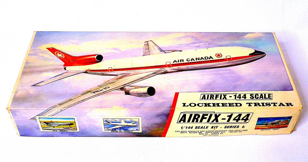 Airfix/エアフィックス 絶版 1/144 ロッキード トライスター カナダ航空 旅客機 プラモデル 未使用 未組立 稀少_画像2