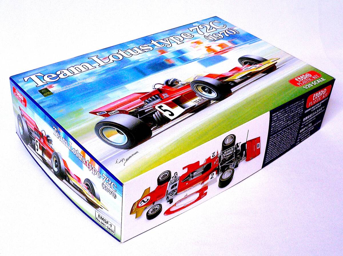 EBBRO エブロ 1/20 チームロータス タイプ72C (1970) フルディスプレイキット プラモデル 未使用 未組立_画像3