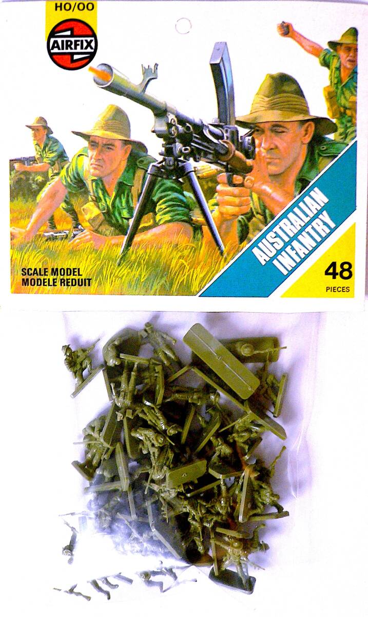 Airfix/エアフィックス 1/76 HO/OO WWII アメリカ軍落下傘部隊 + イギリス軍落下傘部隊 プラモデル 2個まとめ売り 未使用 未組立 送料無料_画像3