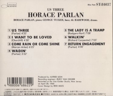 ■□HORACE PARLANホレス・パーラン / US THREE□■_画像2